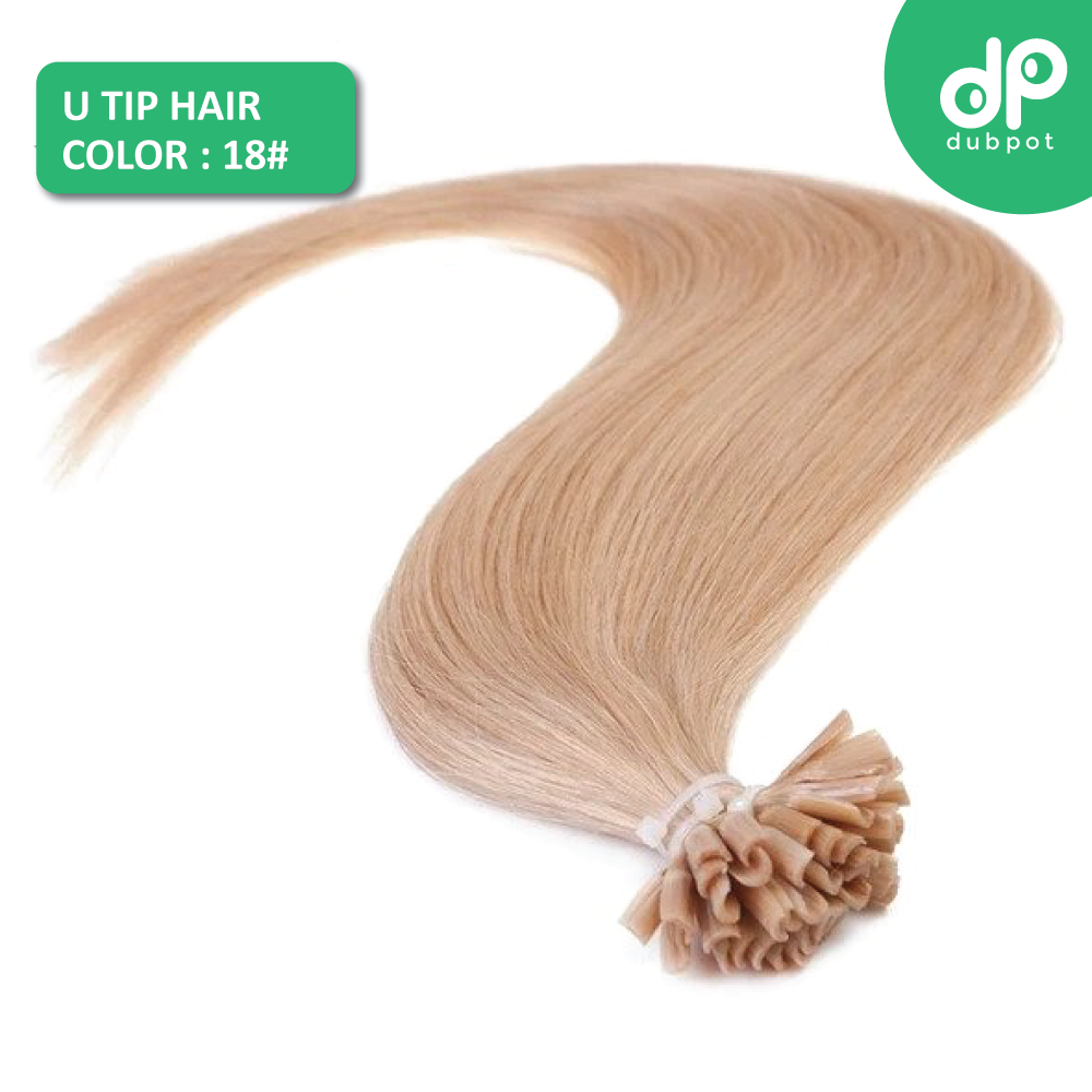 U Tip Straight Keratin Capsules Human Fusion Hair Nail Machine Made Remy Pre Bonded Hair Extension 16" 20" 24" 1g/s 50g