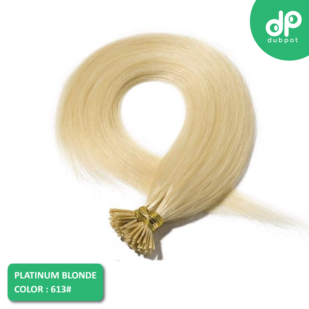 Stick / I Tip Straight Hair Extensions 16-22 Inch 100 Keratin Pre bonded Strands Non-Remy I Tip 100% Real Human Hair 0.5g/s