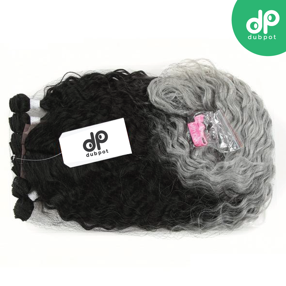 Dubpot Afro Kinky Curly Hair Bundles Extensions With Closure Ombre Golden 30inch Soft Super Long Hair Synthetic Wave Hair