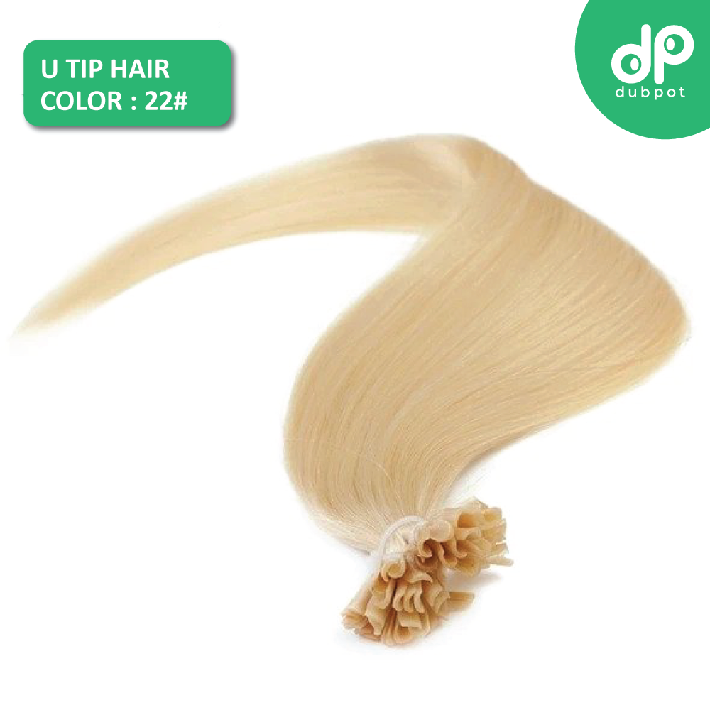 U Tip Straight Keratin Capsules Human Fusion Hair Nail Machine Made Remy Pre Bonded Hair Extension 16" 20" 24" 1g/s 50g