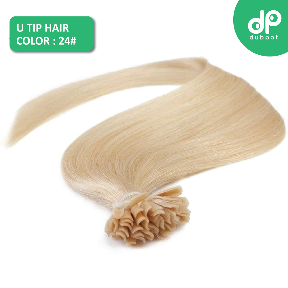 U Tip Straight Keratin Capsules Human Fusion Hair Nail Machine Made Remy Pre Bonded Hair Extension 16" 20" 24" 1g/s 50g