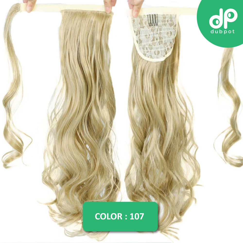 Straight Clip In Hair Tail False Hair 24" 120g Ponytail Hairpiece With Hairpins Synthetic Hair Pony Tail Hair Extensions