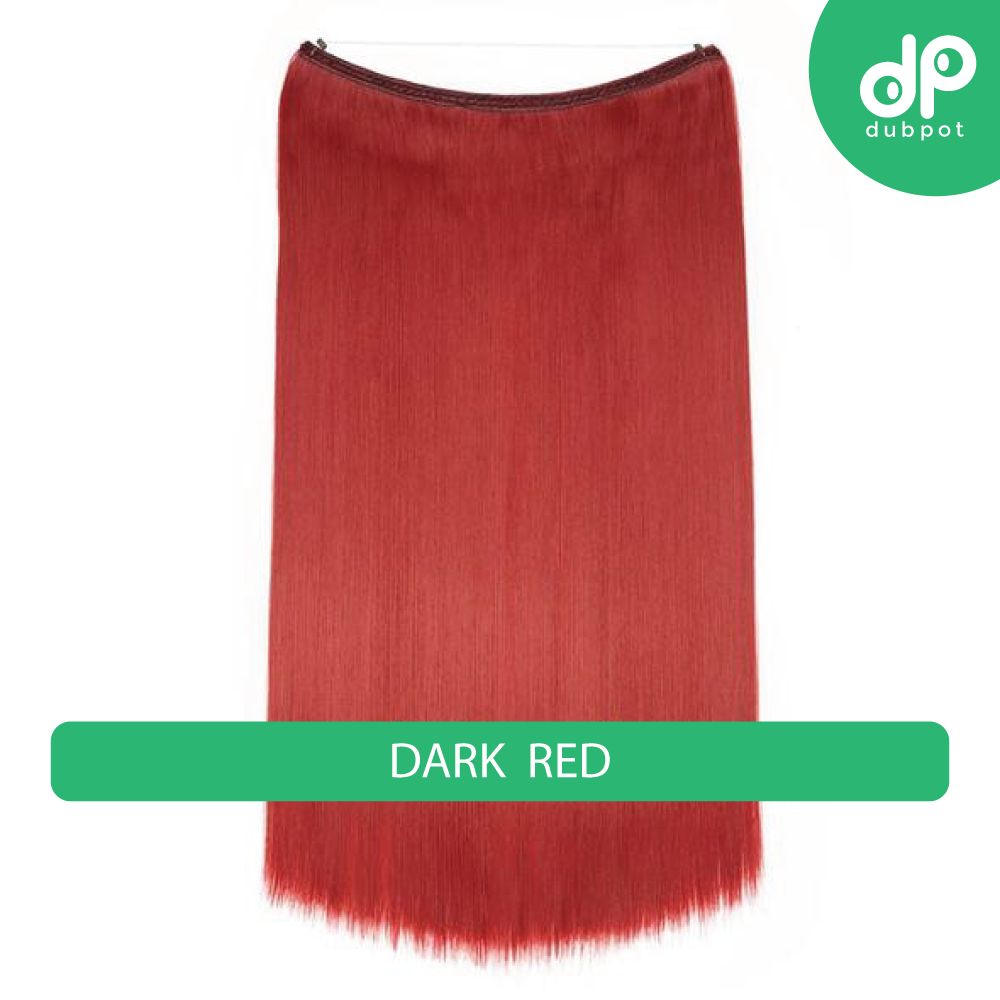 Dubpot 20 inch Invisible Wire No Clip One Piece Hair Extension flip in false hair Hairpieces Synthetic hair for women