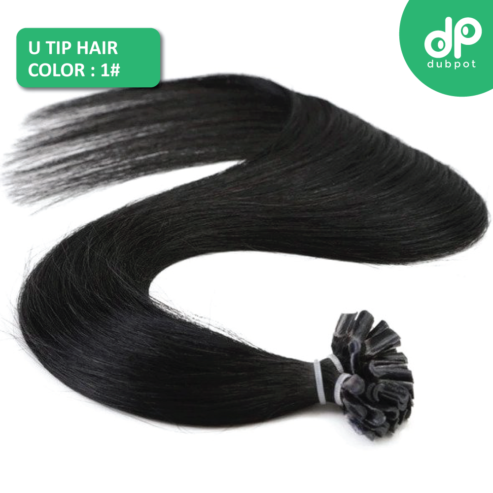 U Tip Straight Keratin Capsules Human Fusion Hair Nail Machine Made Remy Pre Bonded Hair Extension 16" 20" 24" 1g/s 50g