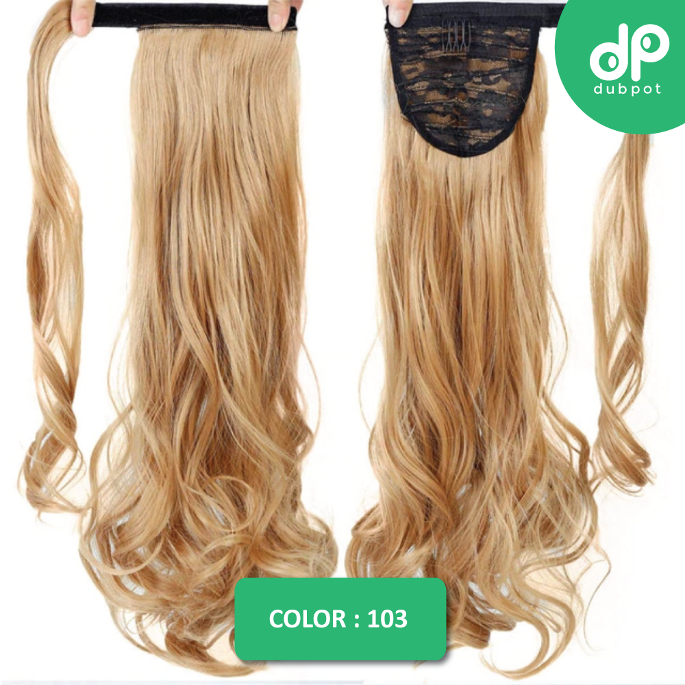 Straight Clip In Hair Tail False Hair 24" 120g Ponytail Hairpiece With Hairpins Synthetic Hair Pony Tail Hair Extensions