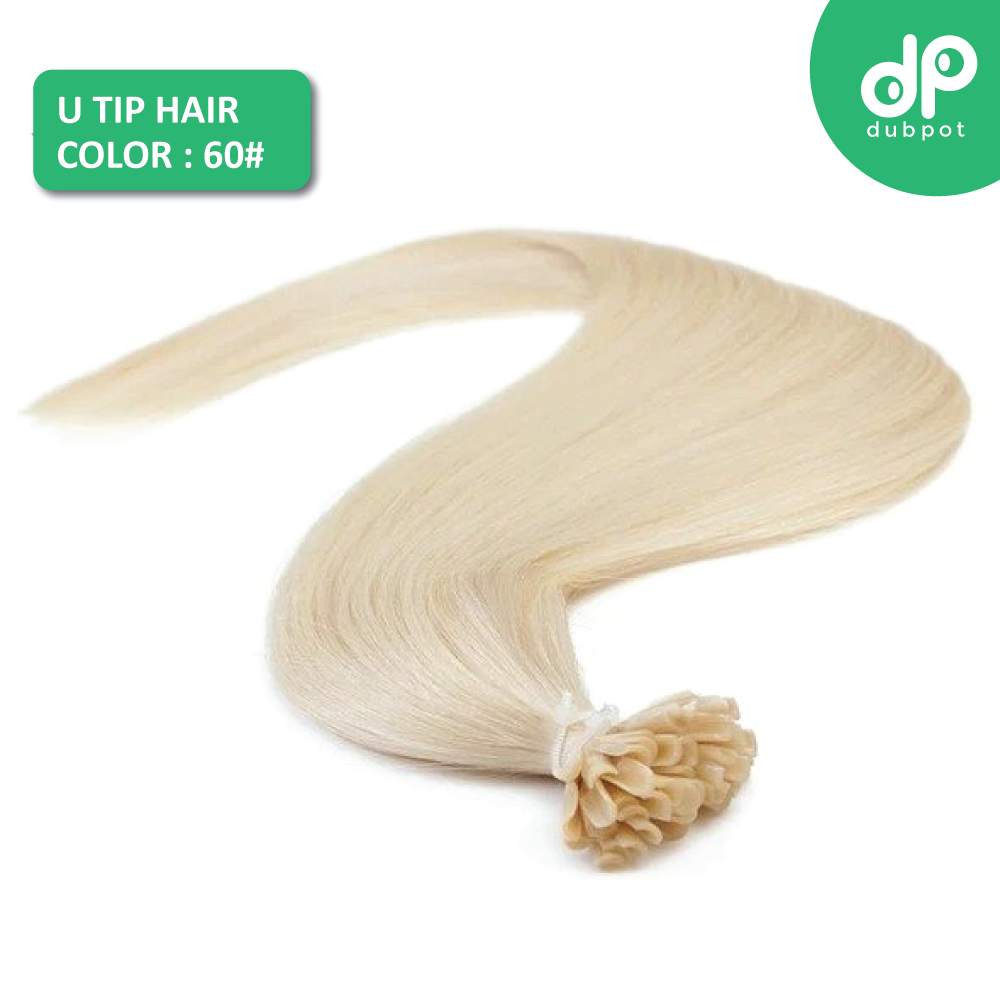 U Tip Straight Keratin Capsules Human Fusion Hair Nail Machine Made Remy Pre Bonded Hair Extension 16" 20" 24" 1g/s 50g