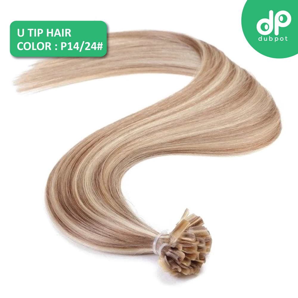 U Tip Straight Keratin Capsules Human Fusion Hair Nail Machine Made Remy Pre Bonded Hair Extension 16" 20" 24" 1g/s 50g