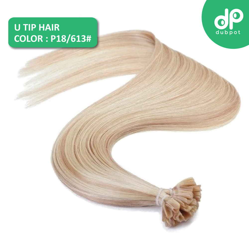 U Tip Straight Keratin Capsules Human Fusion Hair Nail Machine Made Remy Pre Bonded Hair Extension 16" 20" 24" 1g/s 50g