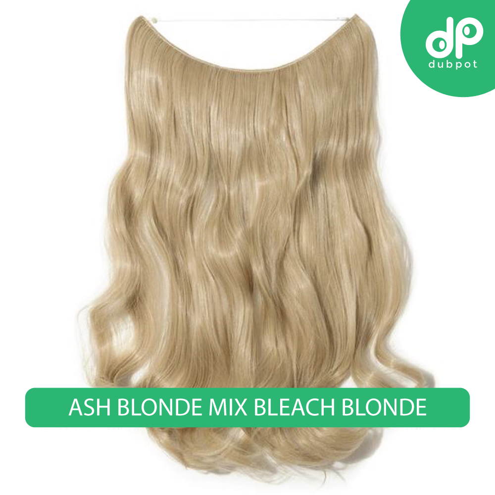 Dubpot 20 inch Invisible Wire No Clip One Piece Hair Extension flip in false hair Hairpieces Synthetic hair for women