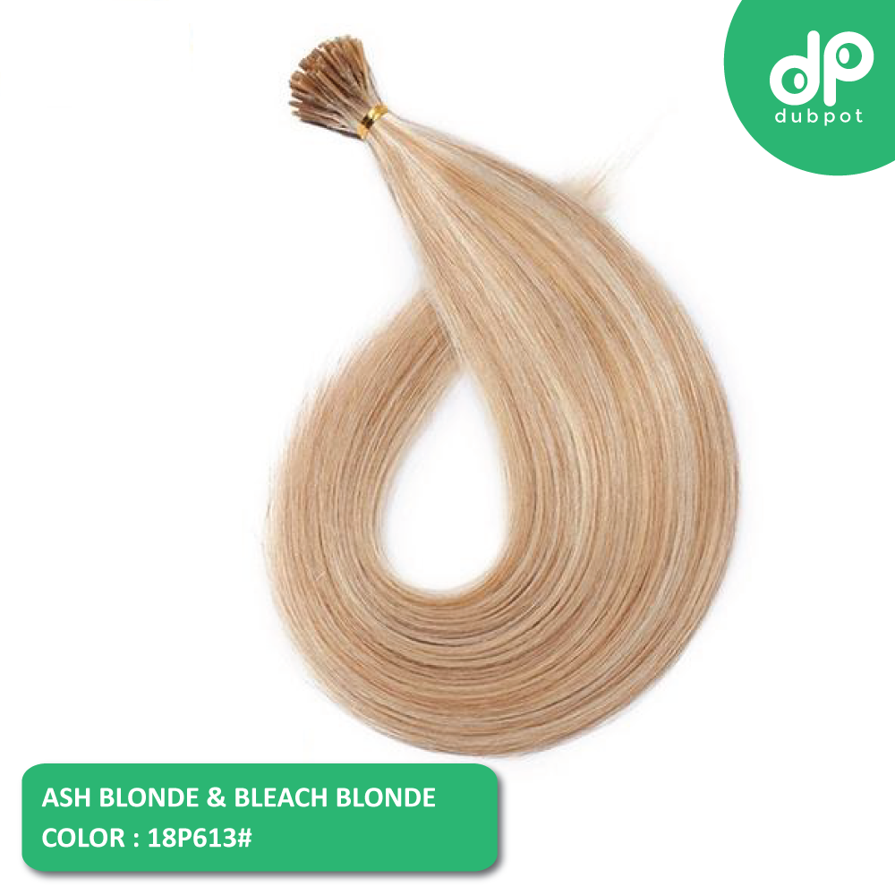 Stick / I Tip Straight Hair Extensions 16-22 Inch 100 Keratin Pre bonded Strands Non-Remy I Tip 100% Real Human Hair 0.5g/s