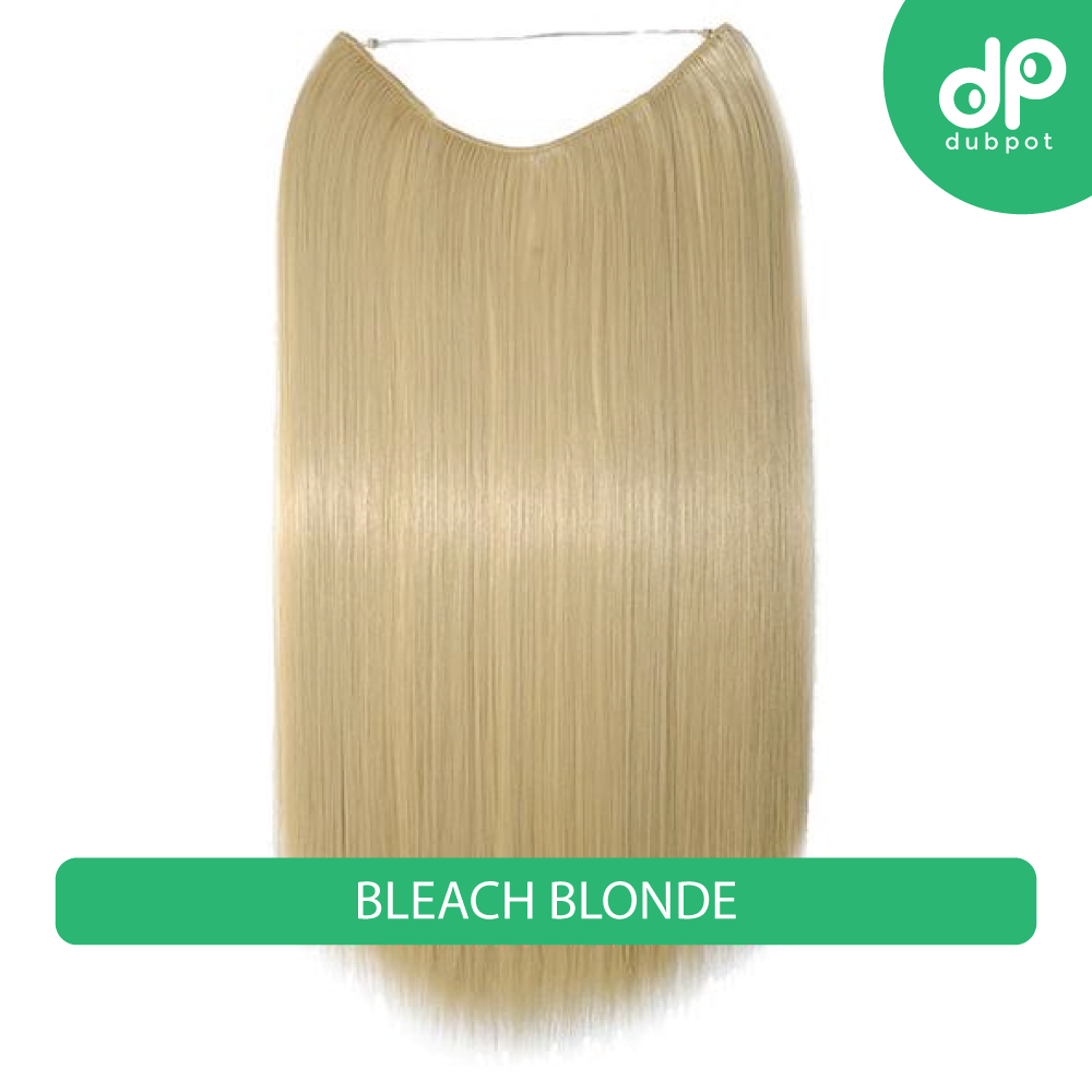 Dubpot 20 inch Invisible Wire No Clip One Piece Hair Extension flip in false hair Hairpieces Synthetic hair for women