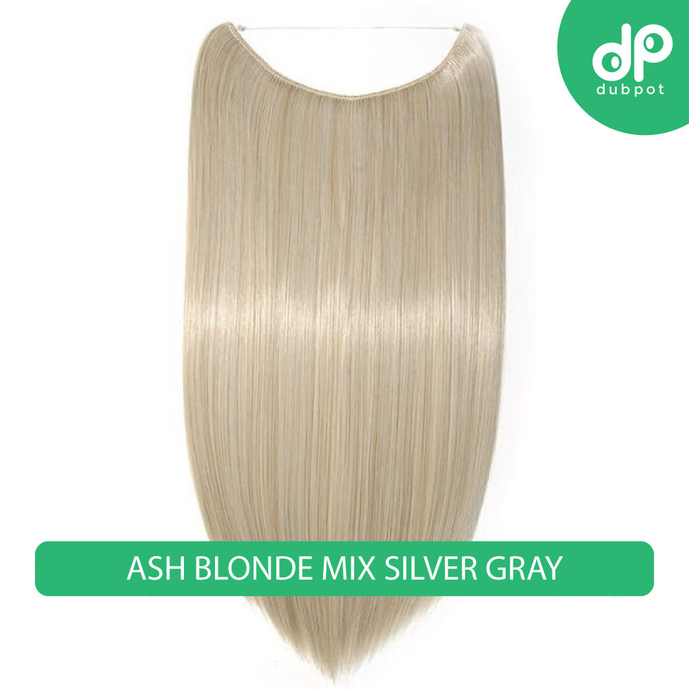 Dubpot 20 inch Invisible Wire No Clip One Piece Hair Extension flip in false hair Hairpieces Synthetic hair for women