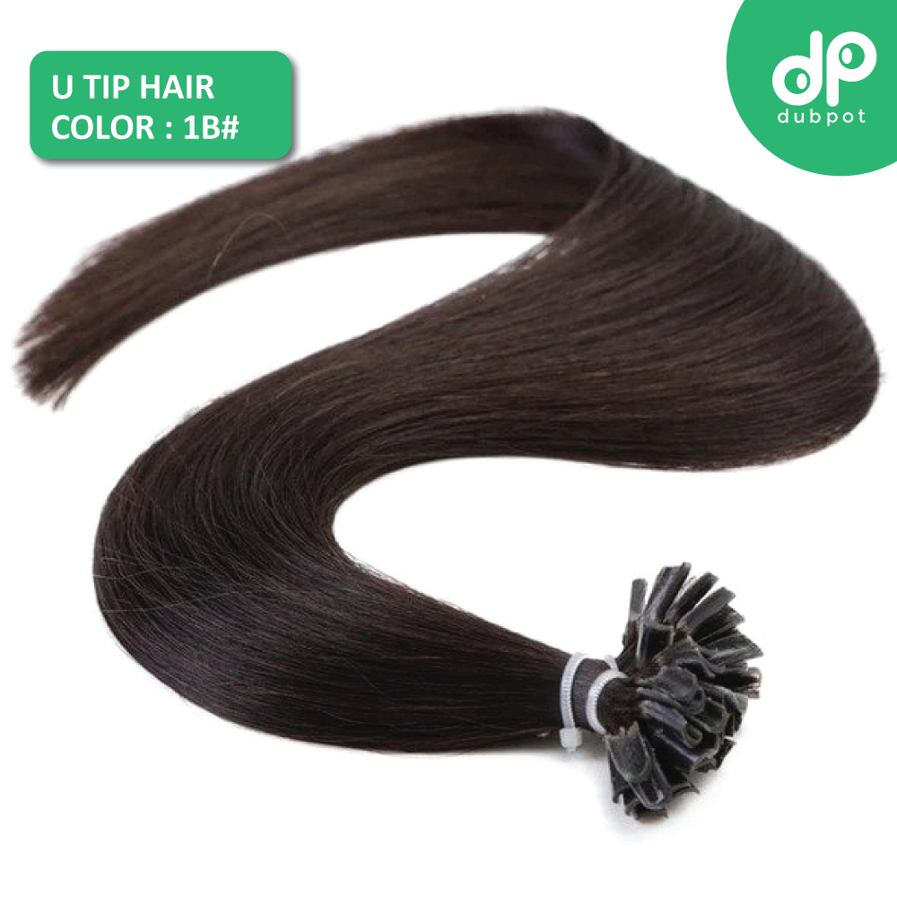 U Tip Straight Keratin Capsules Human Fusion Hair Nail Machine Made Remy Pre Bonded Hair Extension 16" 20" 24" 1g/s 50g