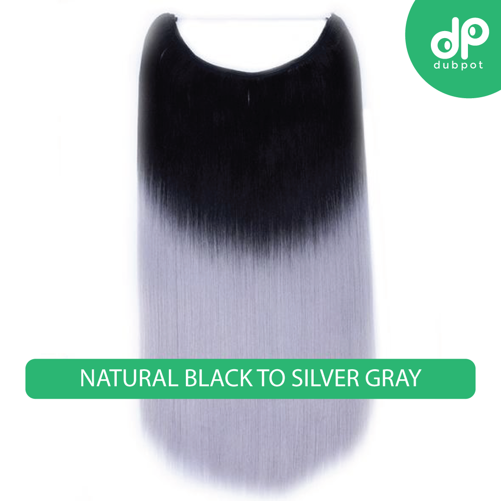 Dubpot 20 inch Invisible Wire No Clip One Piece Hair Extension flip in false hair Hairpieces Synthetic hair for women