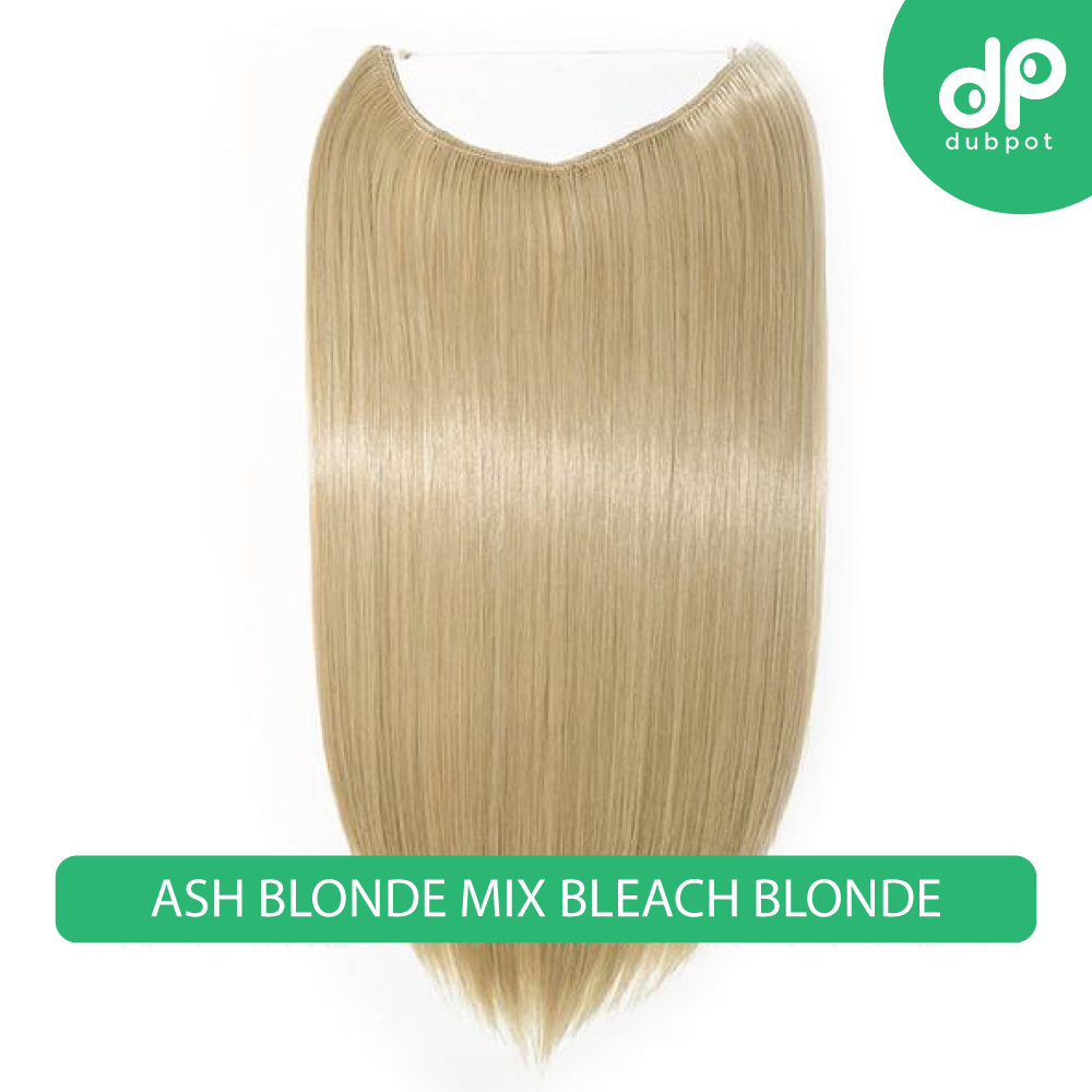 Dubpot 20 inch Invisible Wire No Clip One Piece Hair Extension flip in false hair Hairpieces Synthetic hair for women